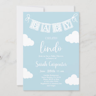 Invitación Cielito Lindo Baby Shower Boy