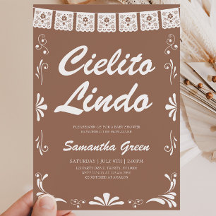 Invitación Cielito Lindo Baby Shower de género neutral