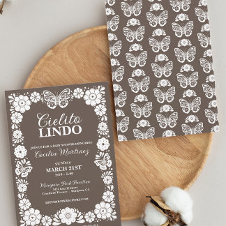 Invitación Cielito Lindo Baby Shower mexicano