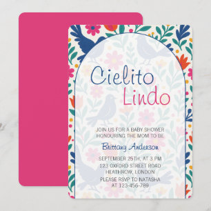 Invitación Cielito Lindo Baby Shower mexicano