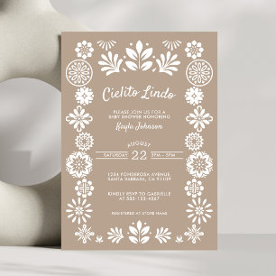 Invitación Cielito Lindo Boho Beige Neutro en cuanto al Géner