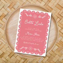 Invitación Cielito Lindo Chica mexicano Talavera Baby Shower