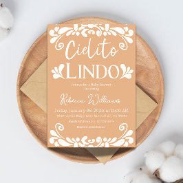 Invitación Cielito Lindo Fiesta Mexicana Baby Shower Neutral