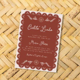 Invitación Cielito Lindo Mexican Papel Picado Baby Shower