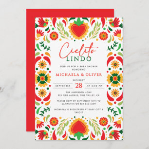 Invitación Cielito Lindo Mexicana Talavera Baby Shower En