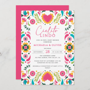 Invitación Cielito Lindo Mexicano Talavera Tile Baby Shower