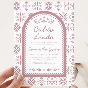 Invitación Cielito Lindo Niña Shower de Bienvenida