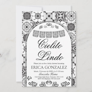 Invitación Cielito Lindo Niño Cumpleaños de Baby Shower con P