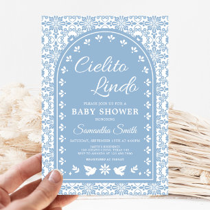 Invitación Cielito Lindo Papel Picado Baby Shower