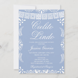 Invitación Cielito Lindo Papel Picado Baby Shower