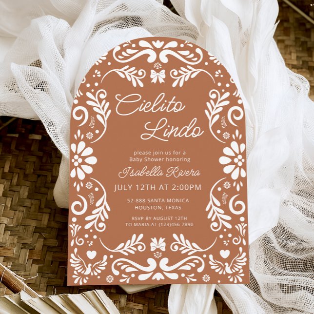 Invitación Cielito Lindo Talavera Baby Shower mexicano (Subido por el creador)
