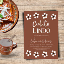 Cielito Lindo Talavera Fiesta mexicano de Baby Sho