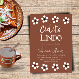 Invitación Cielito Lindo Talavera Fiesta mexicano de Baby Sho