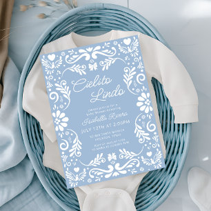 Invitación Cielito Lindo Talavera Niño mexicano Baby Shower