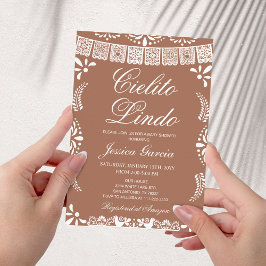 Invitación Cielito Lindo Terracotta Baby Shower