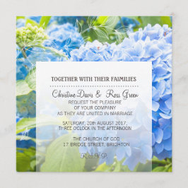 Invitación Cielo azul, floral, invitado de boda