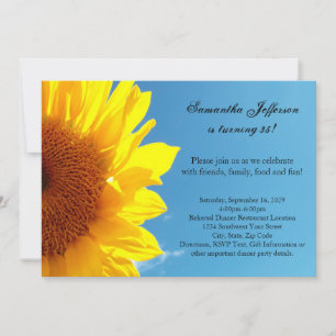 Invitación Cielo azul veraniego, fiesta de cumpleaños del gir