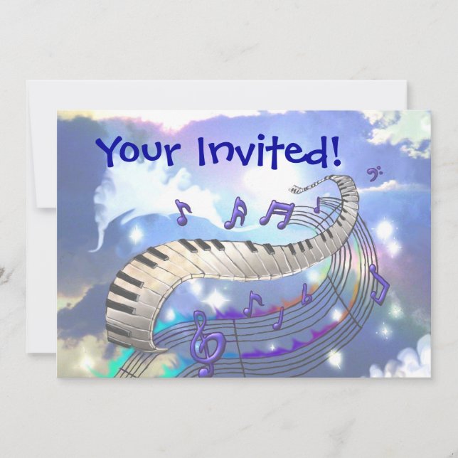 Invitación ¡Cielo musical, Tu Invitado! (Anverso)