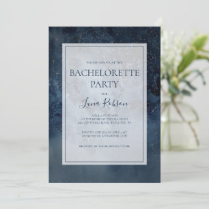 Invitación Cielo Nocturno Celestial Con Fiesta De Bachelorett