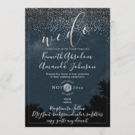 Invitación Cielo nocturno de PixDezines|Boda de puerta de sal