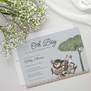 Invitación ¡Cielos! Que Empiece el Salvaje Alboroto Baby Sh