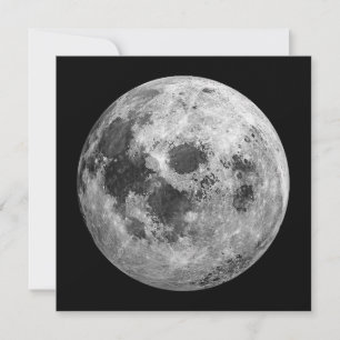 Invitación Ciencia de astronomía gráfica de Guay Full Moon