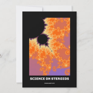 Invitación Ciencia sobre esteroides Mandelbrot fractal - cien