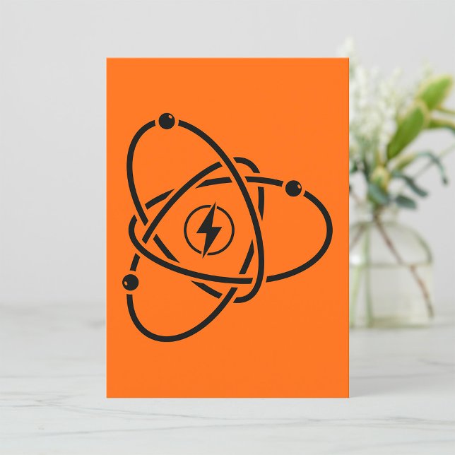 Invitación Ciencia y tecnología del símbolo de energía atómic (Subido por el creador)