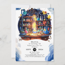 Invitación Científico científico divertido simple cumpleaños