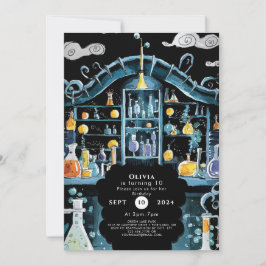 Invitación Científico experto en ciencia Pastel Cumpleaños