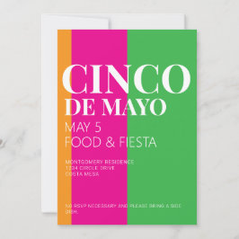 Invitación Cinco De Mayo BBQ Party Invitation