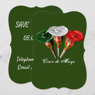 Invitación Cinco de mayo, fiesta mexicana