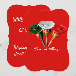 Invitación Cinco de mayo, fiesta mexicana