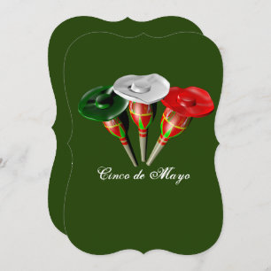 Invitación Cinco de Mayo, mexicano de la fiesta