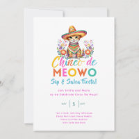 Cinco De Mayo Sip y Salsa Funny Cat FIESTA