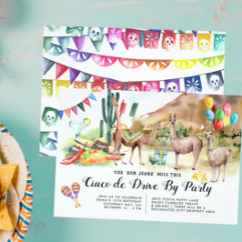 Invitación Cinco de Mayo | Social Distancing Drive By Party