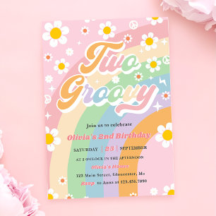 Invitación Cinco es un arcoiris violento cinco cumpleaños