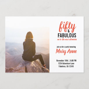 Invitación Cincuenta y fabulosa aventura