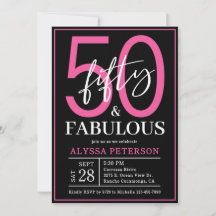Cincuenta y Fabuloso Script Cumpleaños 50