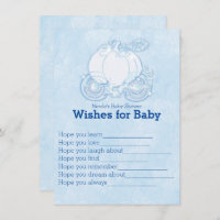 Cinderella Carriage quiere un juego de Baby Shower