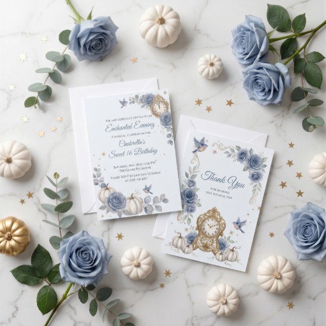Invitación Cinderella Dulce 16 Cumpleaños de Cuento de Hadas  (Subido por el creador)