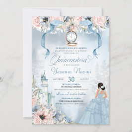 Invitación Cinderella Fairy Tale Princess Castle Quinceanera
