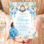 Invitación Cinderella Princesa Luz Azul Dulce Real 16<br><div class="desc">Un sueño de cuento de hadas se hizo realidad. Su día especial merece un diseño de invitación muy especial. Puse mucho tiempo y cuidado en diseñar esta invitación y estoy ENAMORADO con ella. ¡Espero que tú también lo seas! Esta invitación a la Cenicienta tiene tantos pequeños toques de lujo perfectos...</div>
