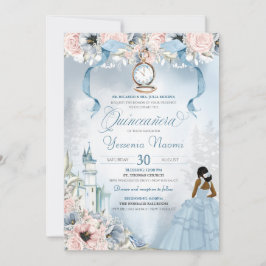 Invitación Cinderella Princess Castle Fairy Tale Quinceanera