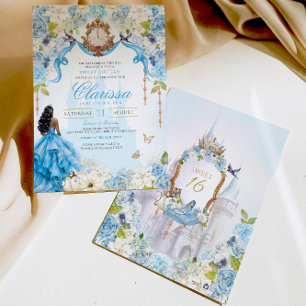 Invitación Cinderella Princess Royal Sweet 16