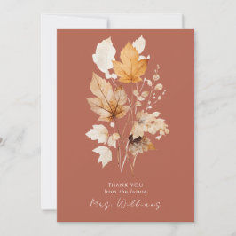 Invitación Cinnamon Autums deja ducha de novia gracias