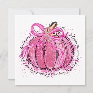 Invitación Cinta Brillante en Octubre Nosotros Vestimos Rosa