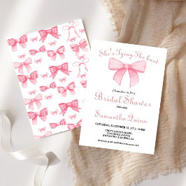 Invitación Cinta color agua rosada Rubor Bridal Shower Fiesta