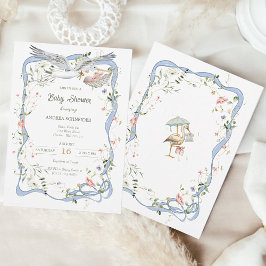 Invitación Cinta de almacenamiento y Baby Shower de plegado