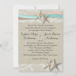 Invitación Cinta de estribor y encaje